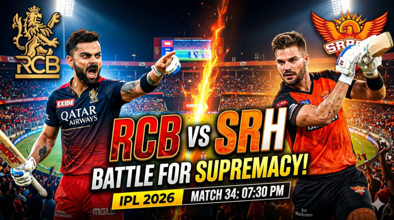 RCB vs SRH Ipl Match 2026