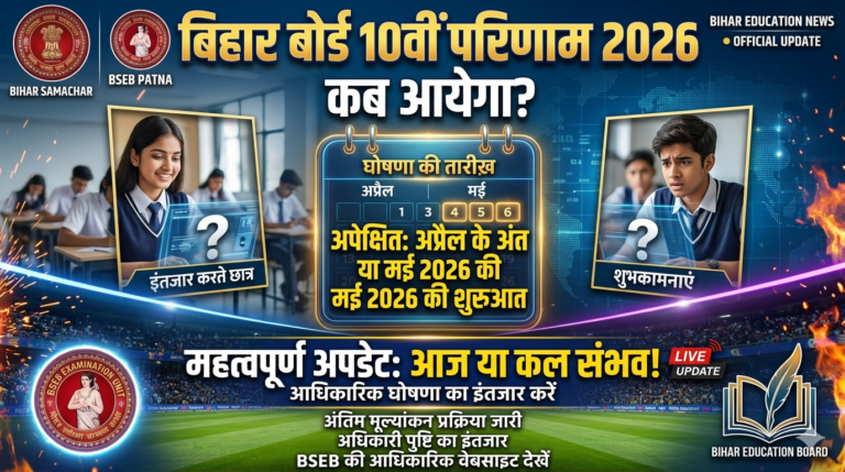 Bihar Board 10th Result 2026 Live